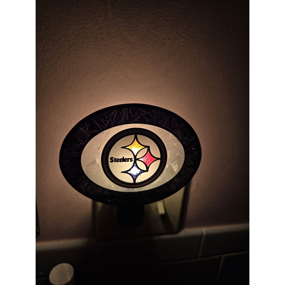 PITTSBURGH STEELERS ART Stained GLASS NIGHTLIGHT